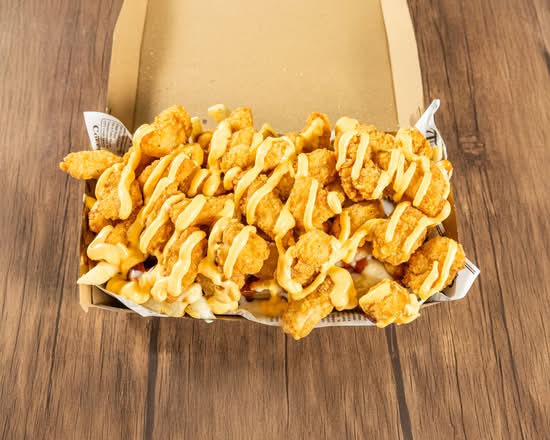 Popcorn Chicken Loaded Fries