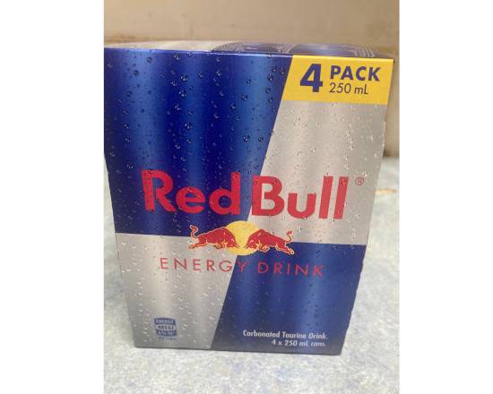 RED BULL SUGARFREE 4 PACK 250ML