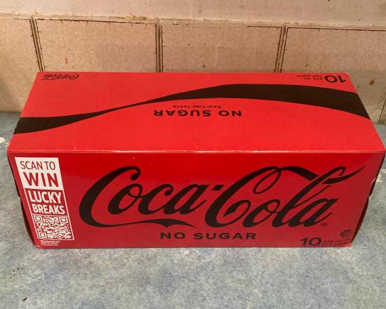 COKE 10 PACK CAN NO SUGAR 375ML