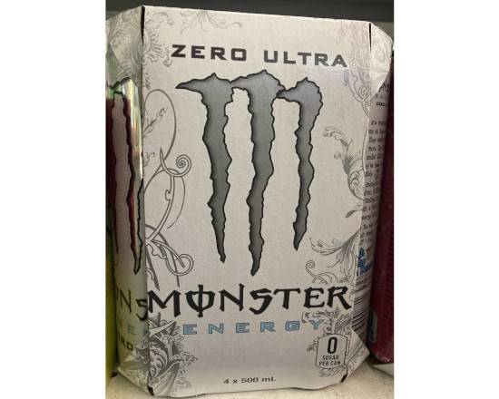 MONSTER WHITE ZERO ULTRA 500 ML 4 PACK