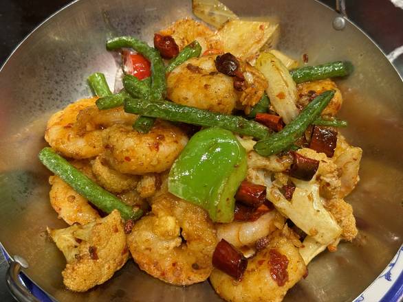 Hot pot King Prawns (I)