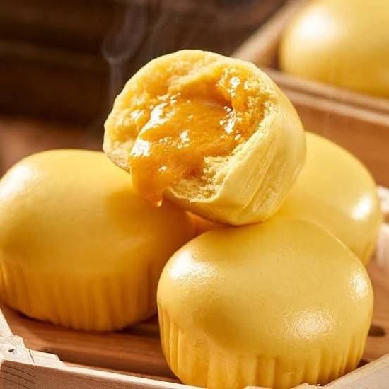 Salty Egg Cream Custard Bun (2pcs)