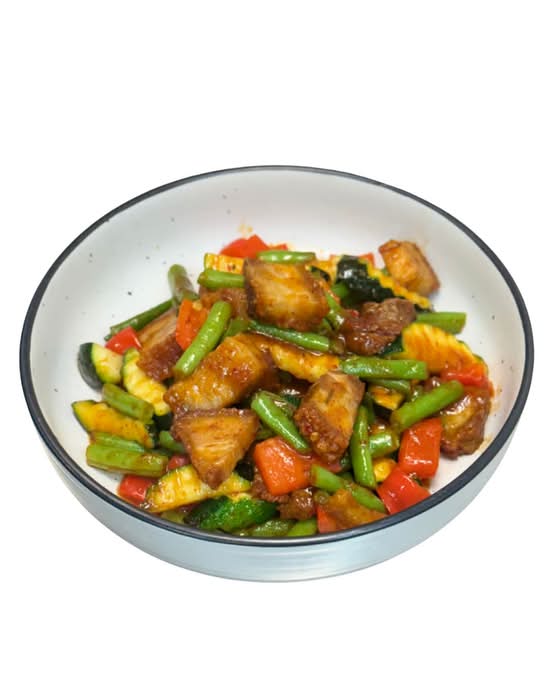 Pad Prik Khing Moo Grob 🌶️ (GF)