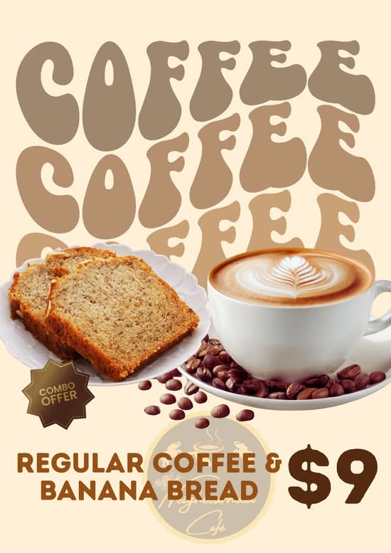 Regular Coffee & Banana Bread