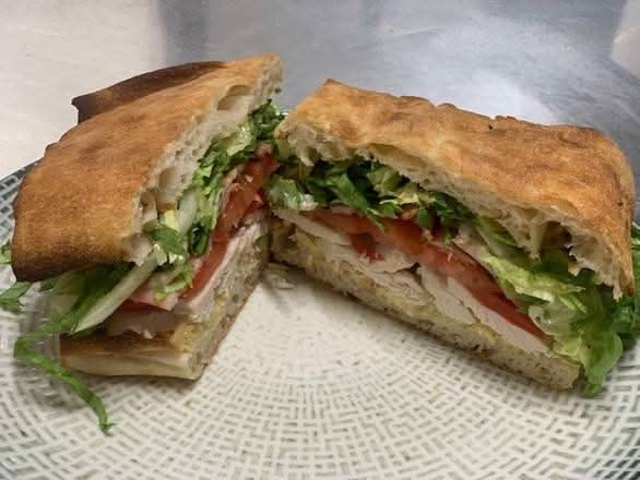Chicken Caesar Pide Panini