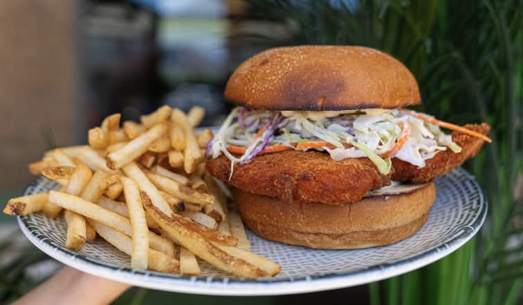 Chicken Schnitzel Burger