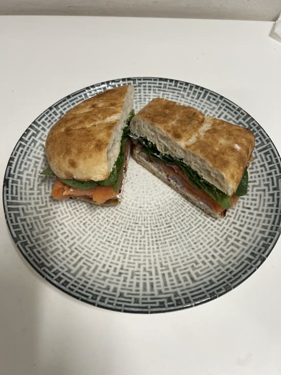 Smoked Salmon Pide Panini