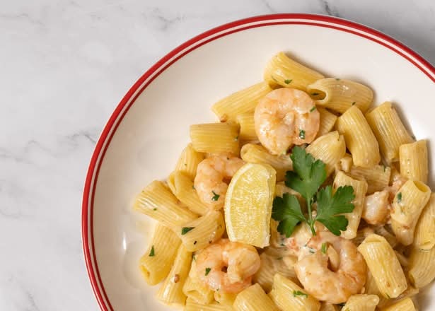 Rigatoni Creamy Garlic Gamberi