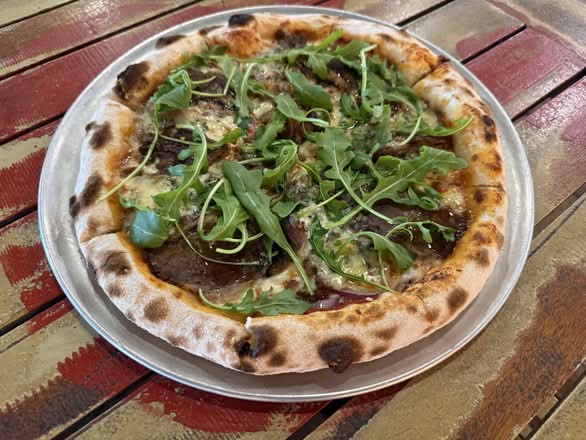 Brisket & Blue Cheese Pizza