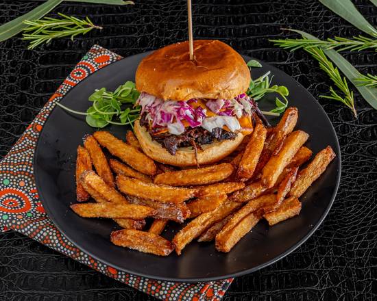 Pulled Buffalo Burger