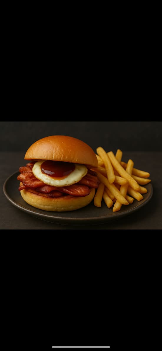KIDS Bacon and Egg Roll with Barbecue Sauce