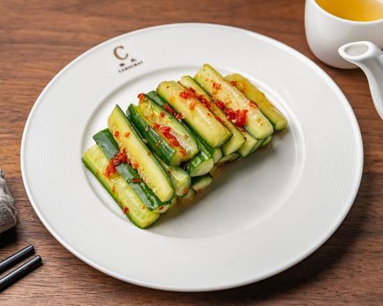Cucumber Salad with Sweet and Mildly Spicy Vinaigrette (VG)(DF)