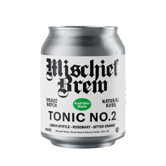 Mischief Brews - Tonic No 2 (Lemon Myrtle, Bitter Orange, Rosemary) 250ml