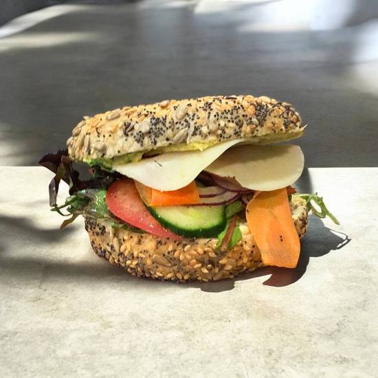 The Avo & Veggie Bagel