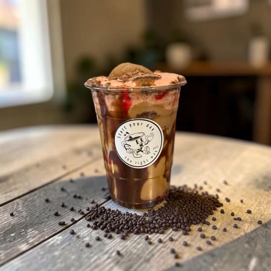 Strawberry cold foam Iced Mocha