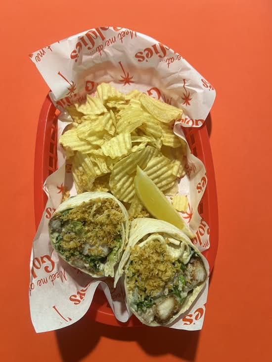 Chook Caesar wrap