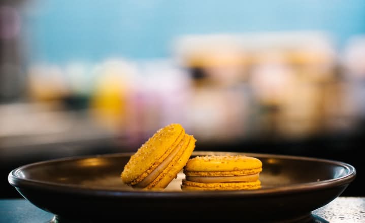 Salted Caramel Macaron