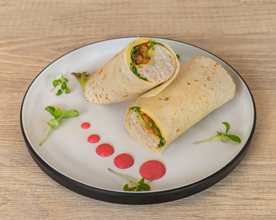 Poached Chicken Wrap
