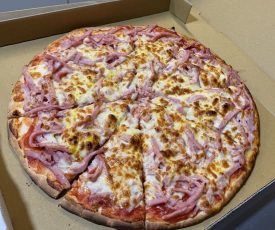 Ham and Cheese Pizza