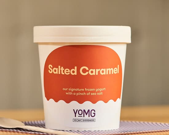 Salted Caramel Frozen Yogurt