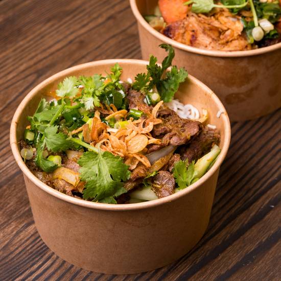 Stir fry Wagyu Beef and Onion Bowl