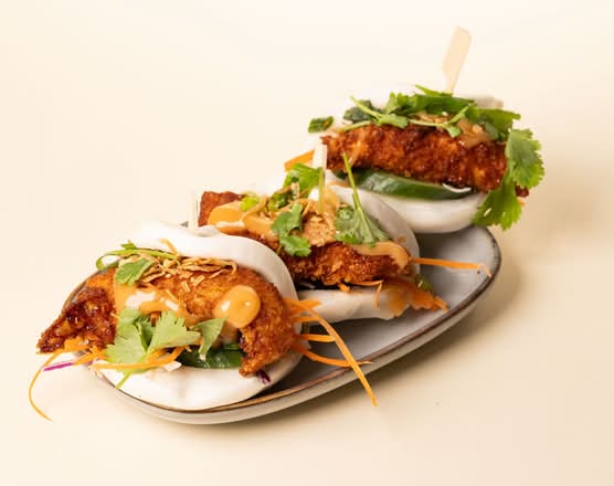 Panko Barramundi Fish Fillet Bao