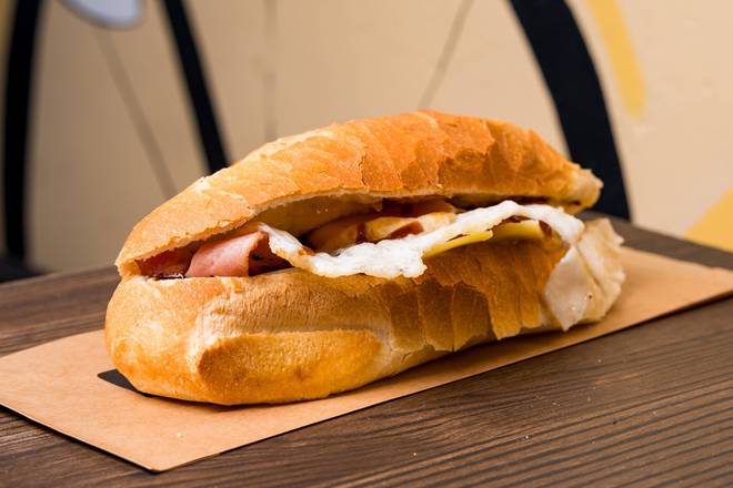 Bacon Egg and Cheese Banh Mi