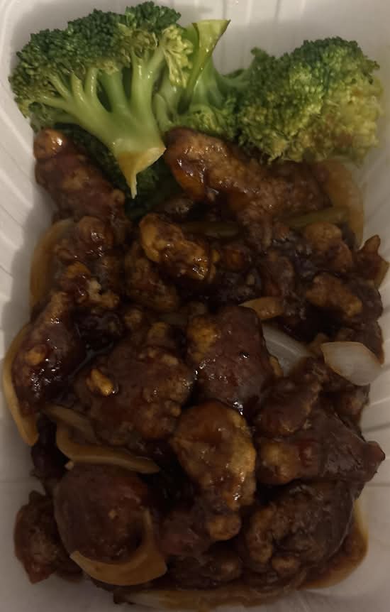 Beef in Mandarin Sauce