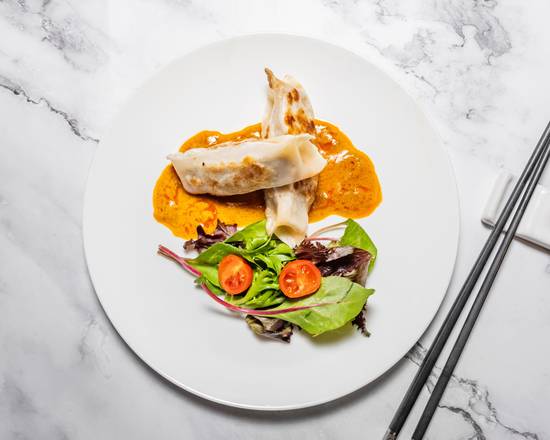 Pan Fried Curried Beef Dumplings