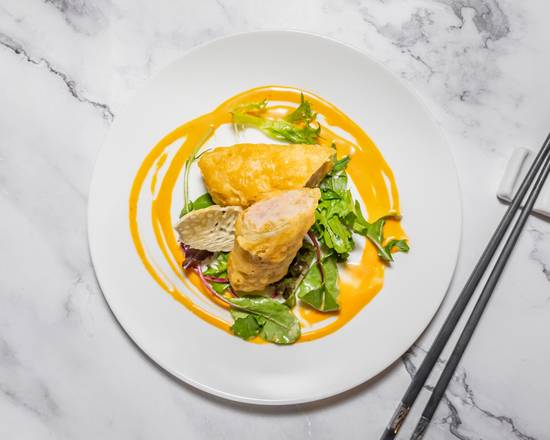 Crispy Blue Cheese Prawn Rolls