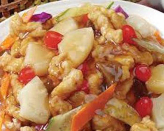 Glutinous sweet & sour pork (찹살탕수육)