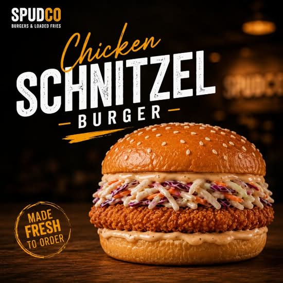 Chicken Schnitzel Burger