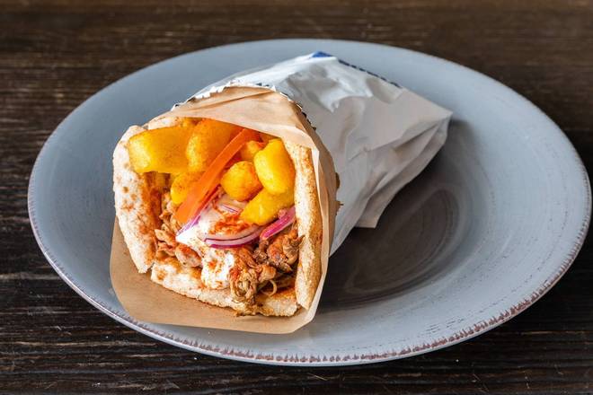 Pulled Pork Greek Style Yiros