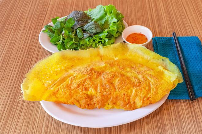 Vietnamese Pancake with Pork and prawn Bánh Xèo tôm thịt