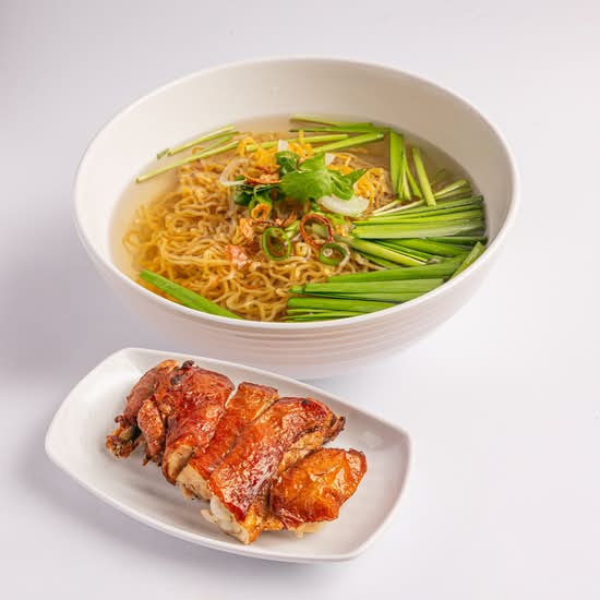 Crispy Skin Chicken Noodle Soup