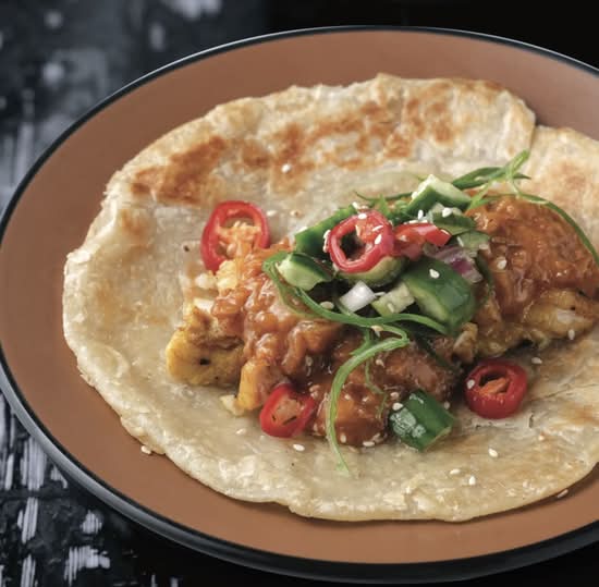 Satay Chicken Wraps