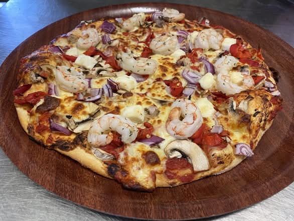 Garlic Prawns Pizza