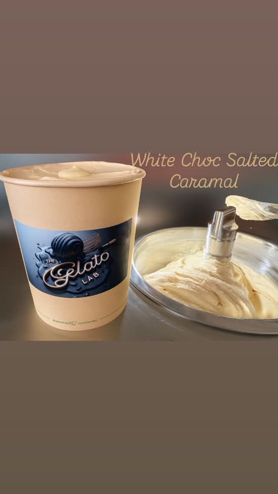 White Chocolate Caramel Gelato