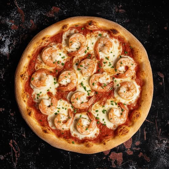 Garlic Prawn Pizza