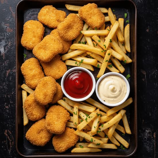 Chicken Nuggets And Chips