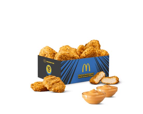 Garlic & Black Pepper Chicken McNuggets - 10pc