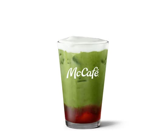 Medium Iced Strawberry Matcha Latté with Cold Foam - McCafe