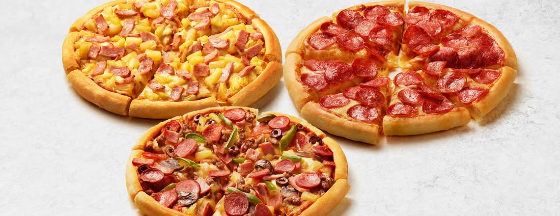 3 Large Pizza