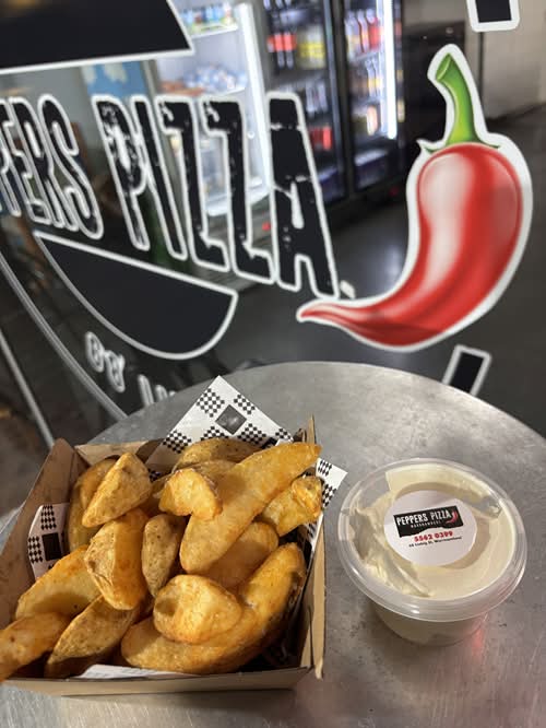 Potato Wedges with Sour Cream