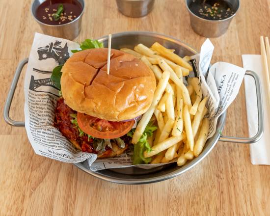 Masidak Chicken Burger and Chips