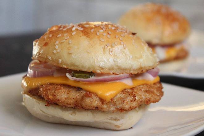 Chicken Burger with Chips