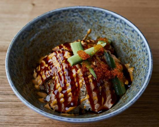 Spicy Salmon Aburi Don