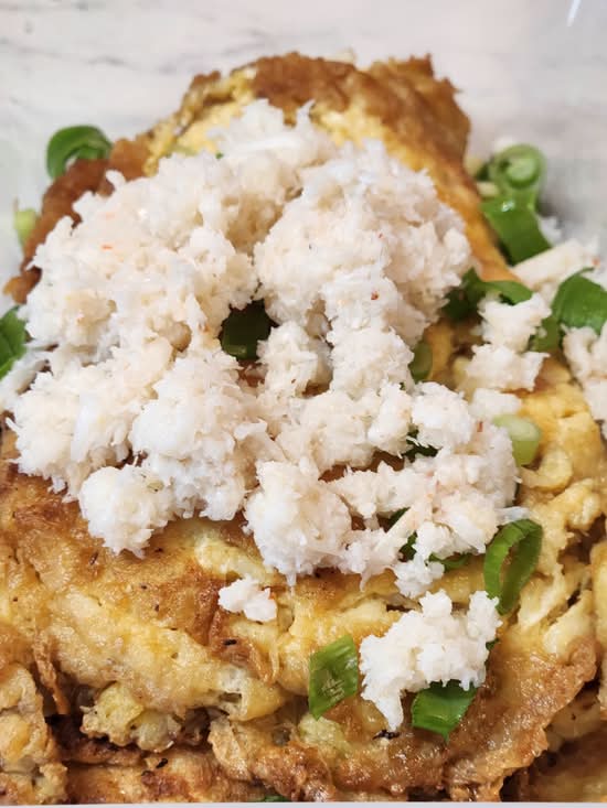 Crab meat Omlette