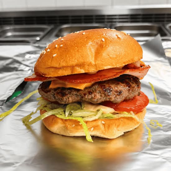 Rising Star Burger with Chips