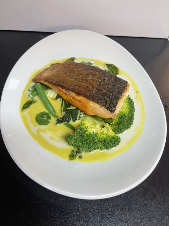 Green Curry Grilled Salmon